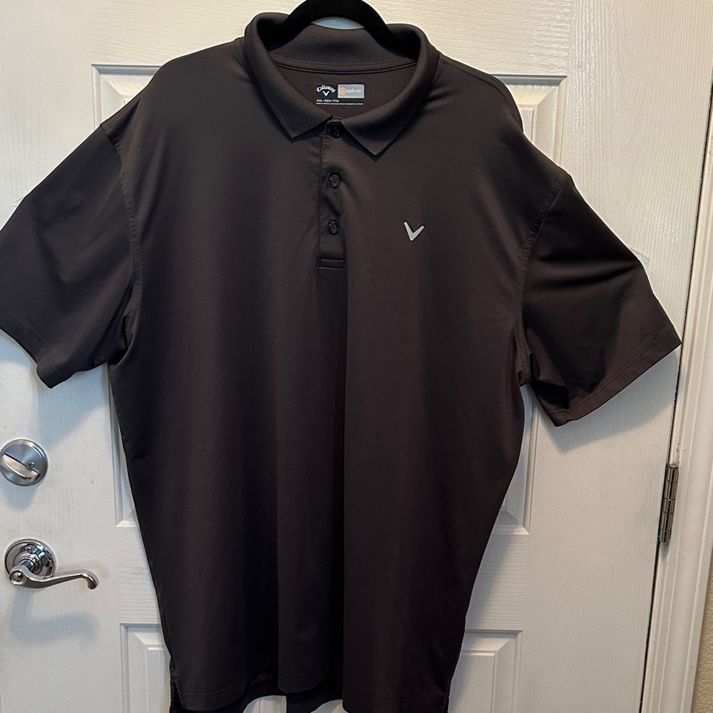 Callaway Men's Dark Gray Short-Sleeve Polo
